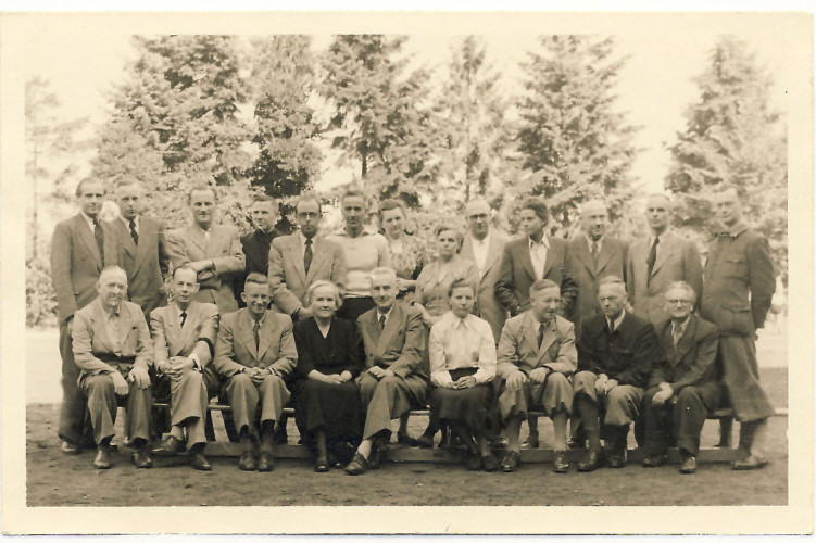 Gruppenfoto der Lehrerschaft vom 19. August 1953